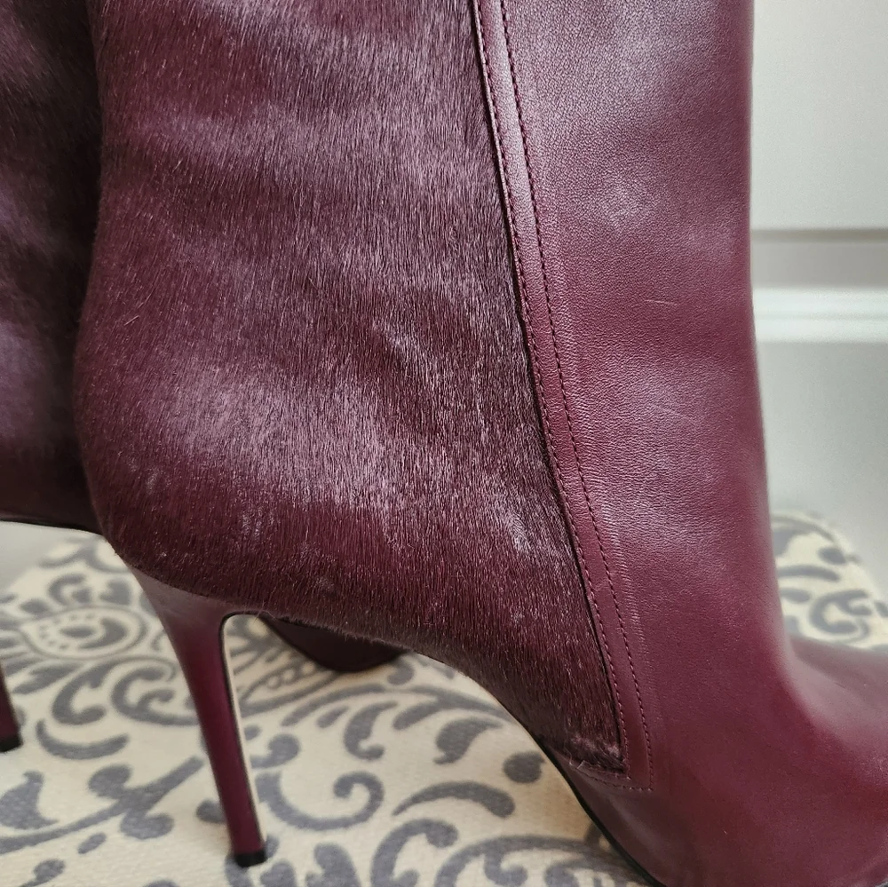 SOLD!!!!  Michael Kors Burgundy Ankle Booties - Picture 6 of 10